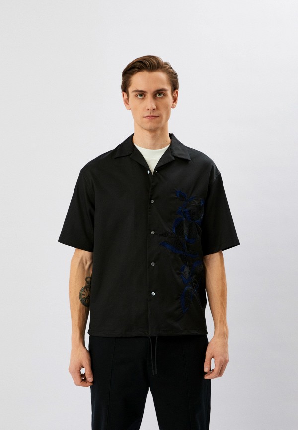 Рубашка Emporio Armani черного цвета