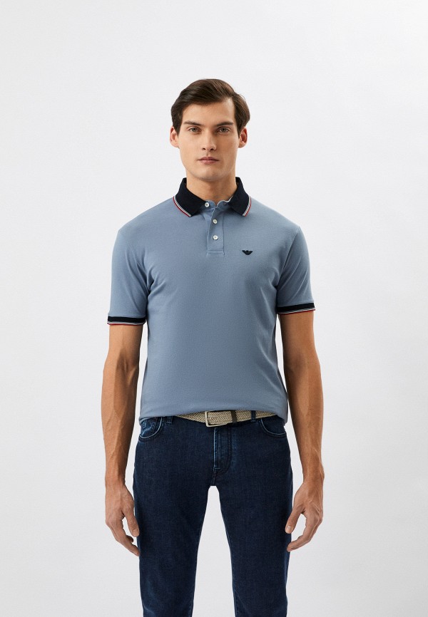

Поло Emporio Armani, Голубой