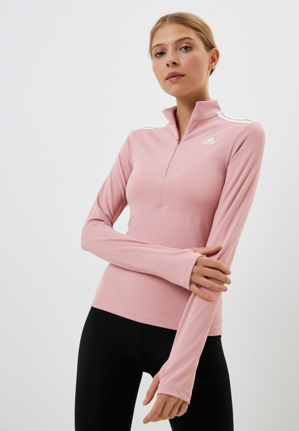 

Лонгслив спортивный adidas, Розовый, QUARTERZIP W