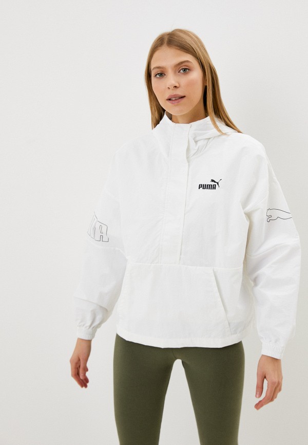 

Куртка PUMA, Белый, PUMA POWER Hooded 1/2 Zip Windbreaker PU