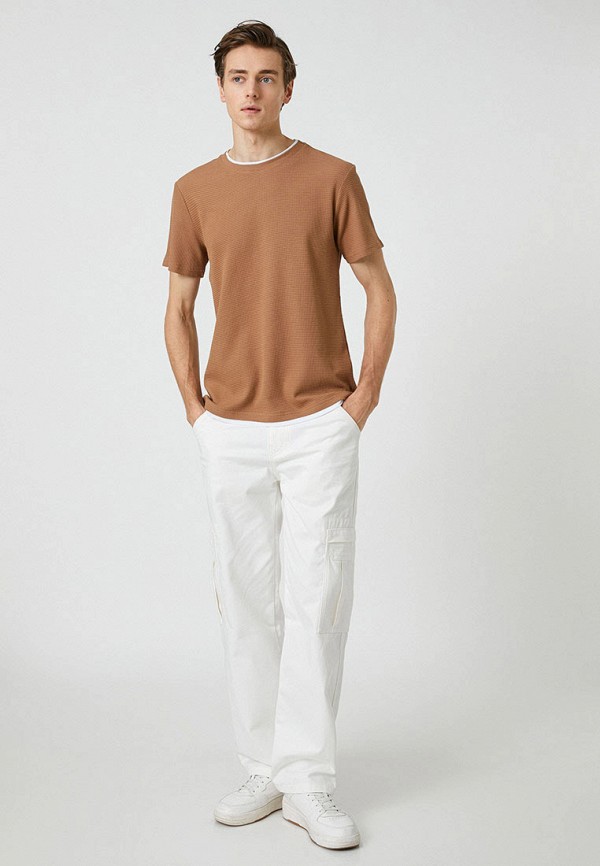 Футболка Koton коричневый, размер 54, фото 2