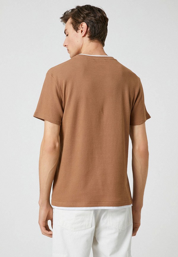 Футболка Koton коричневый, размер 54, фото 3