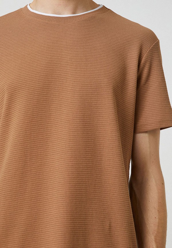 Футболка Koton коричневый, размер 54, фото 4