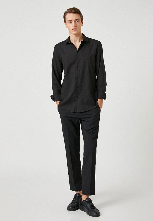 Рубашка Koton черный, размер 48, фото 2