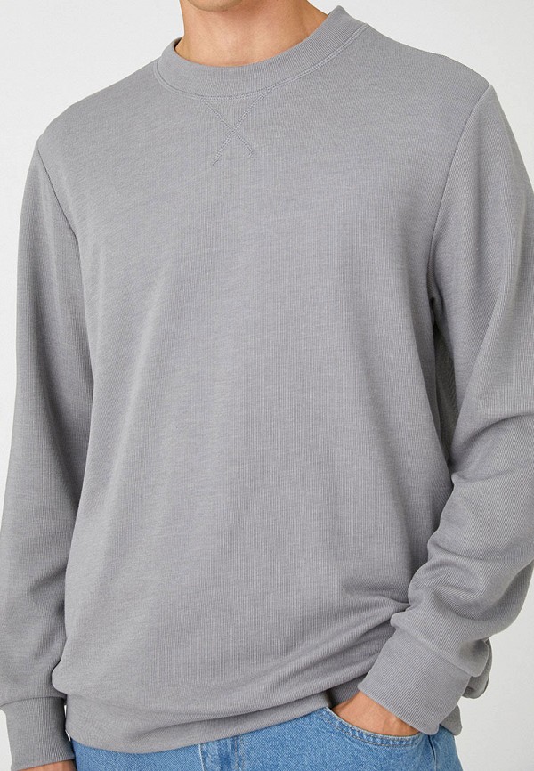 Свитшот Koton серый, размер 52, фото 3