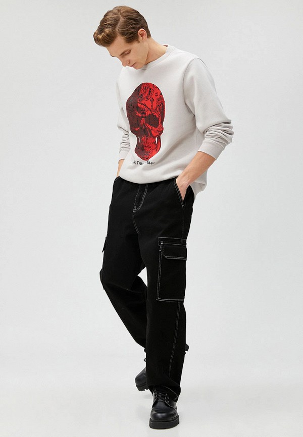 Свитшот Koton серый, размер 56, фото 2