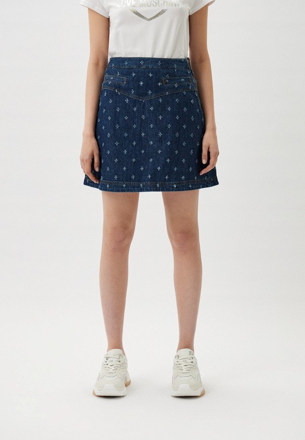 

Юбка джинсовая Love Moschino, Синий