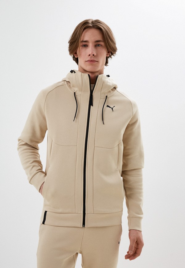 

Толстовка PUMA, Бежевый, PUMATECH Full-Zip Hoodie DK Granola
