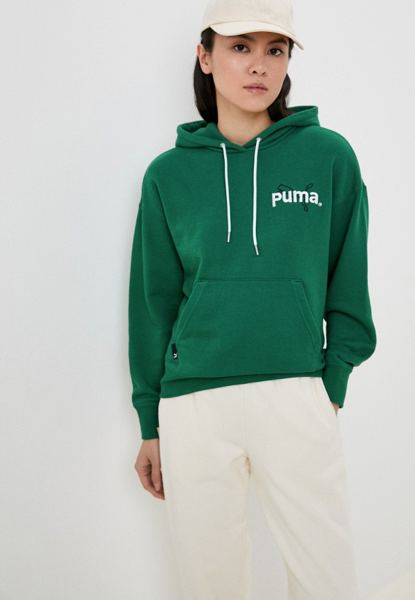 

Худи PUMA, Зеленый, PUMA TEAM Hoodie TR Vine