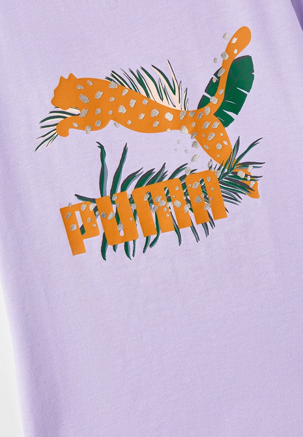 Футболка PUMA фиолетовый, размер 128, фото 3