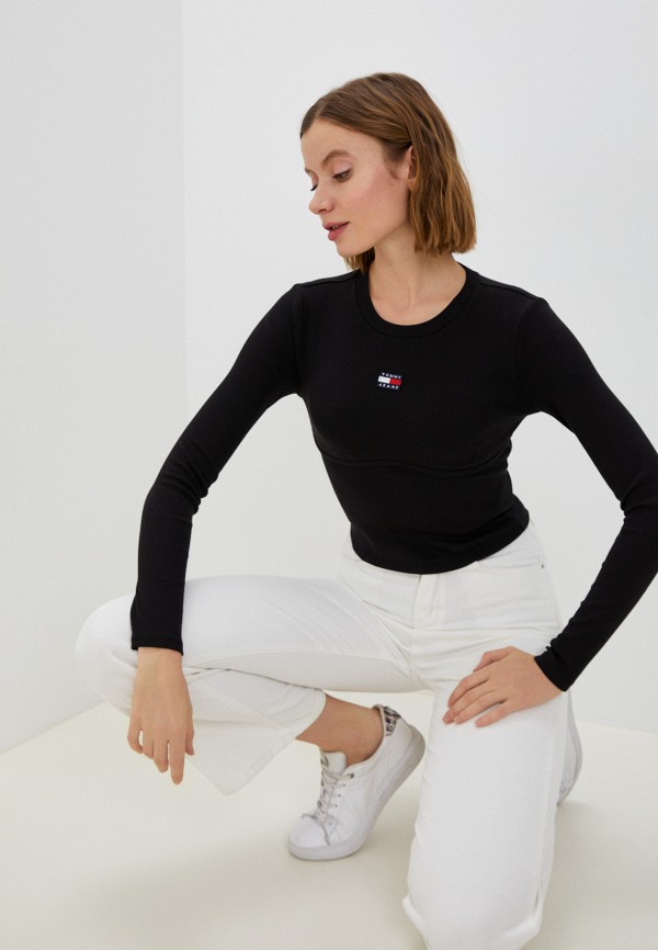

Лонгслив Tommy Jeans, Черный