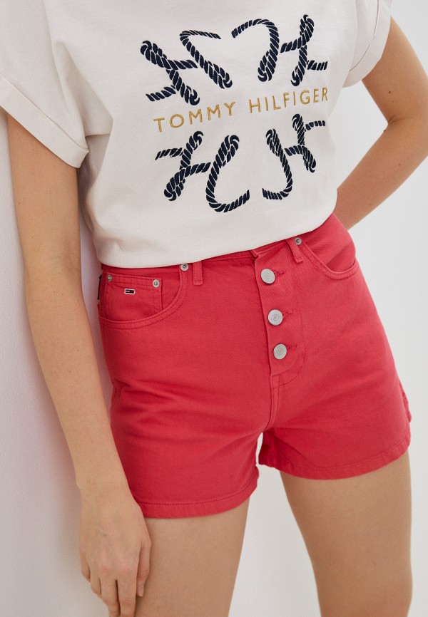 

Шорты джинсовые Tommy Jeans, Розовый