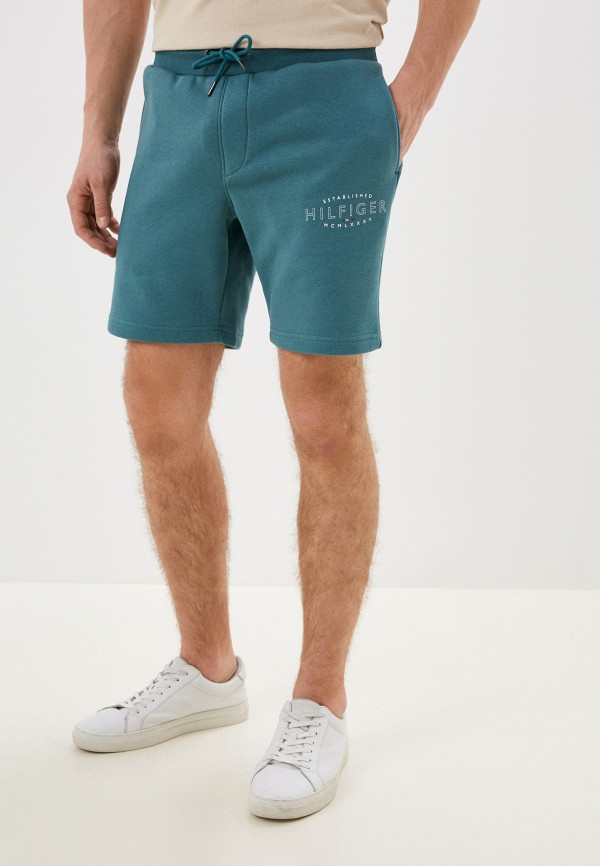 

Шорты спортивные Tommy Hilfiger, Бирюзовый, с начесом