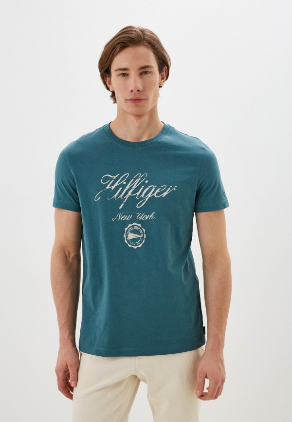 

Футболка Tommy Hilfiger, Бирюзовый