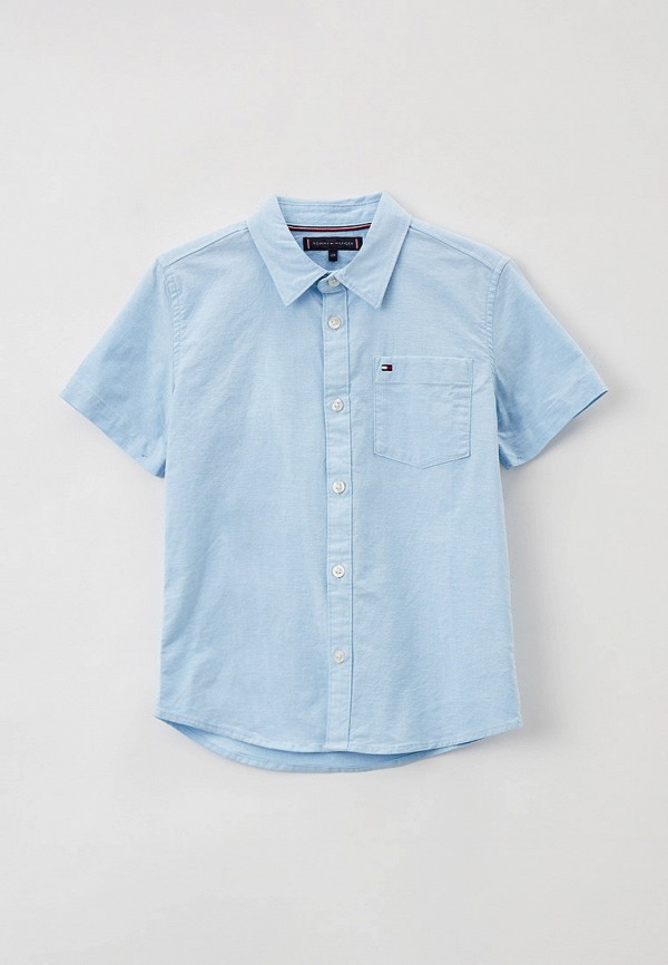 Рубашка Tommy Hilfiger голубого цвета