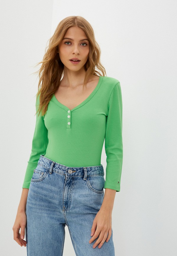 

Лонгслив Tommy Hilfiger, Зеленый