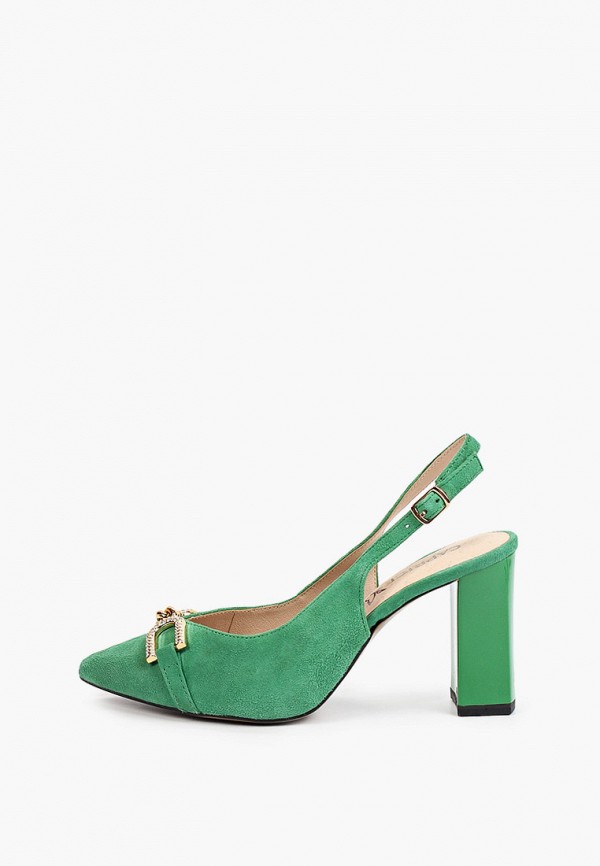 Туфли Caprice зеленого цвета