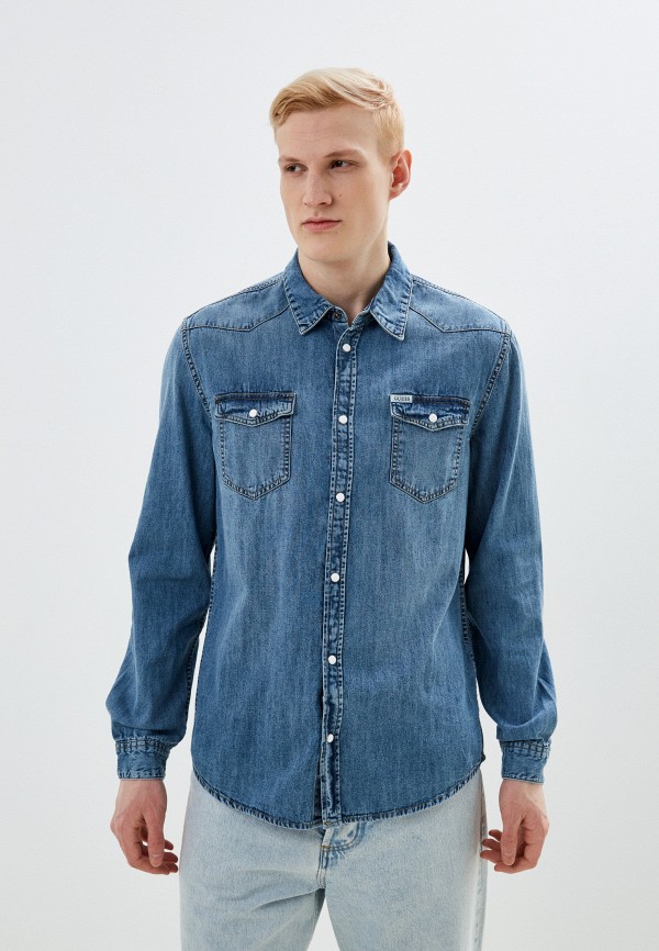 

Рубашка джинсовая Guess Jeans, Синий