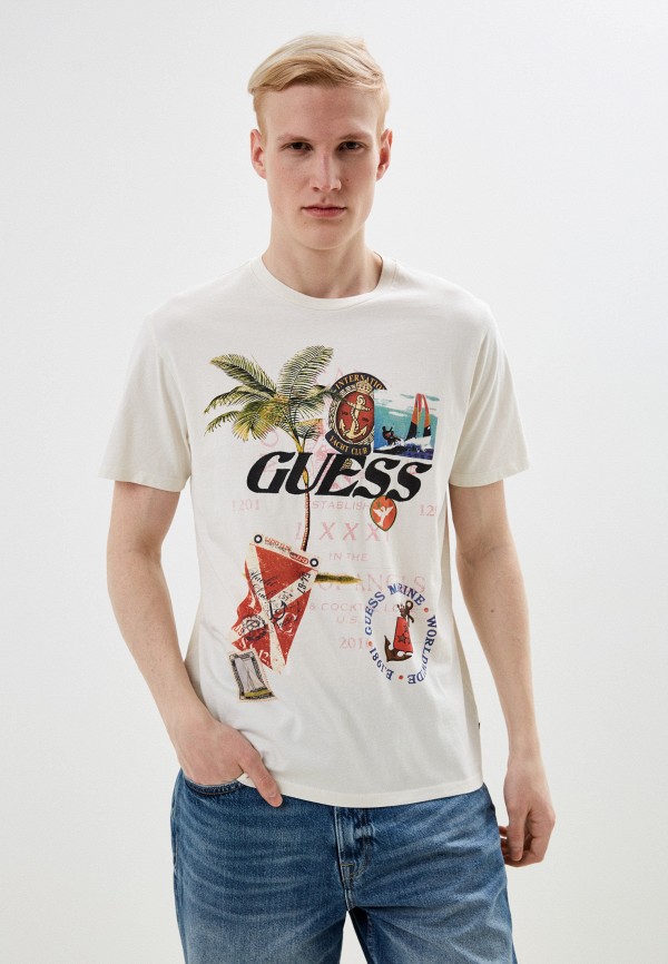 

Футболка Guess, Бежевый