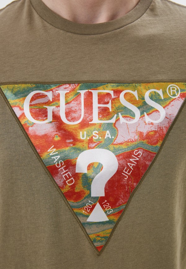 Футболка Guess хаки, размер 46, фото 3