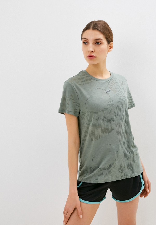 

Футболка спортивная Reebok, Хаки, BURNOUT TEE
