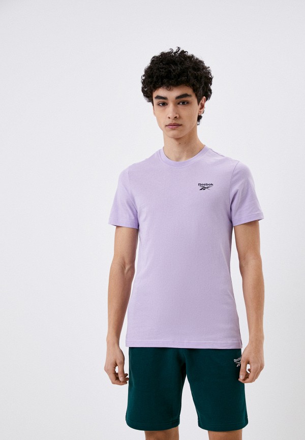 

Футболка Reebok, Фиолетовый, RI LEFT CHEST LOGO TEE