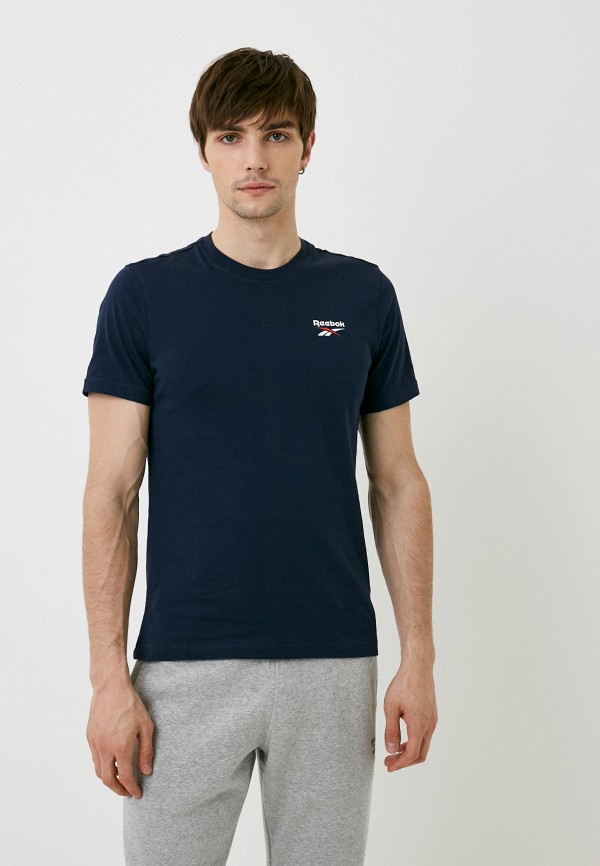 

Футболка Reebok, Синий, RI LEFT CHEST LOGO TEE