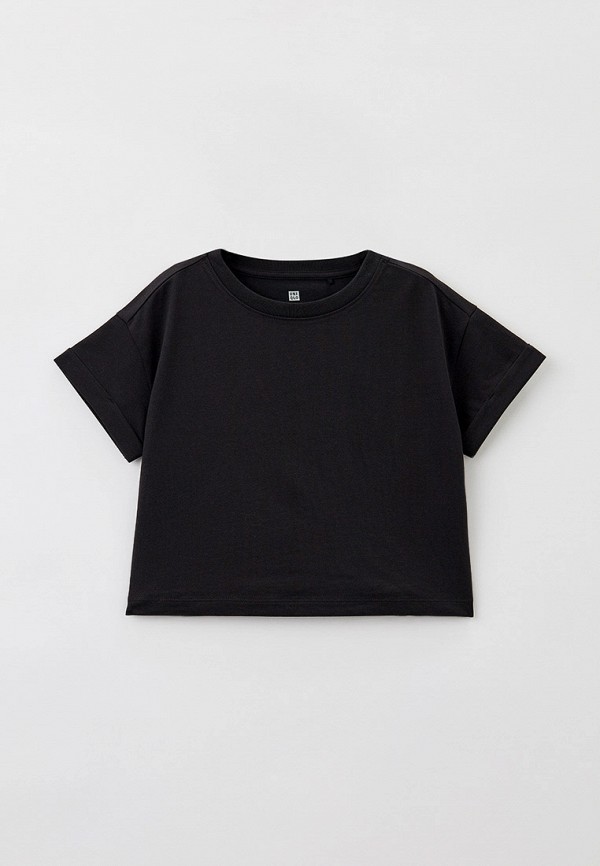 

Футболка UNIQLO, Черный, укороченная AIRism с хлопком