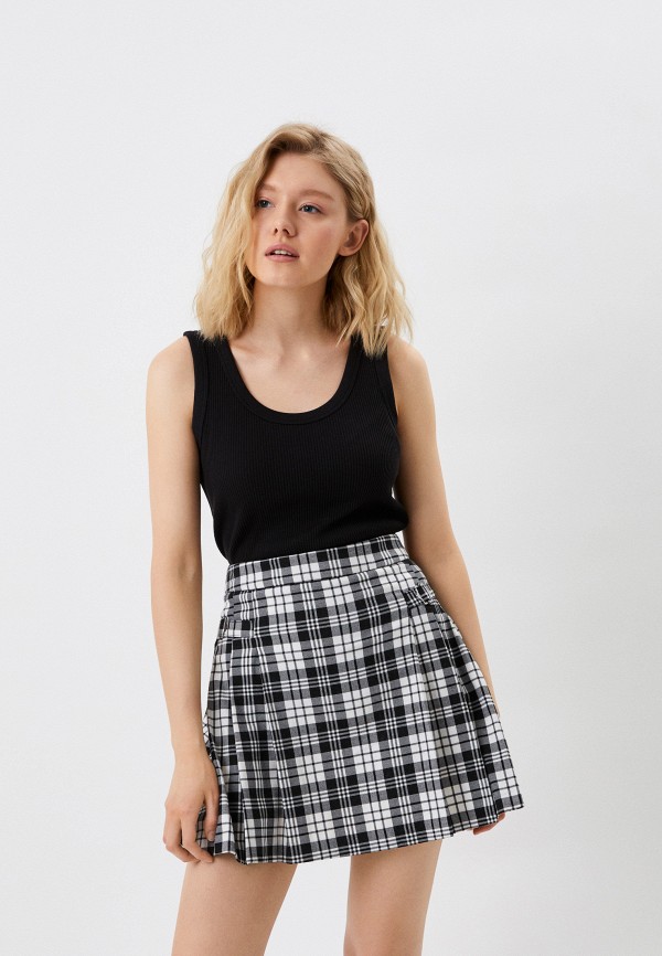 

Майка UNIQLO, Черный, в рубчик