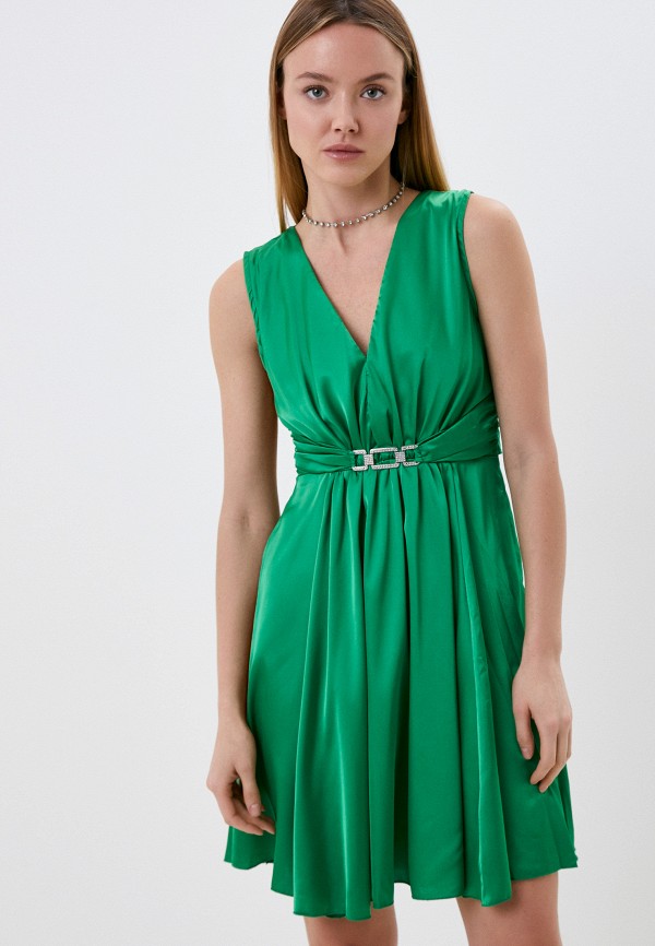 Платье Rinascimento зеленого цвета