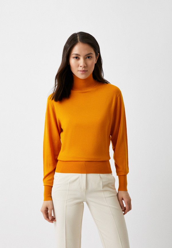 

Водолазка UNIQLO, Оранжевый, из экстратонкой мериносовой шерсти Uniqlo U