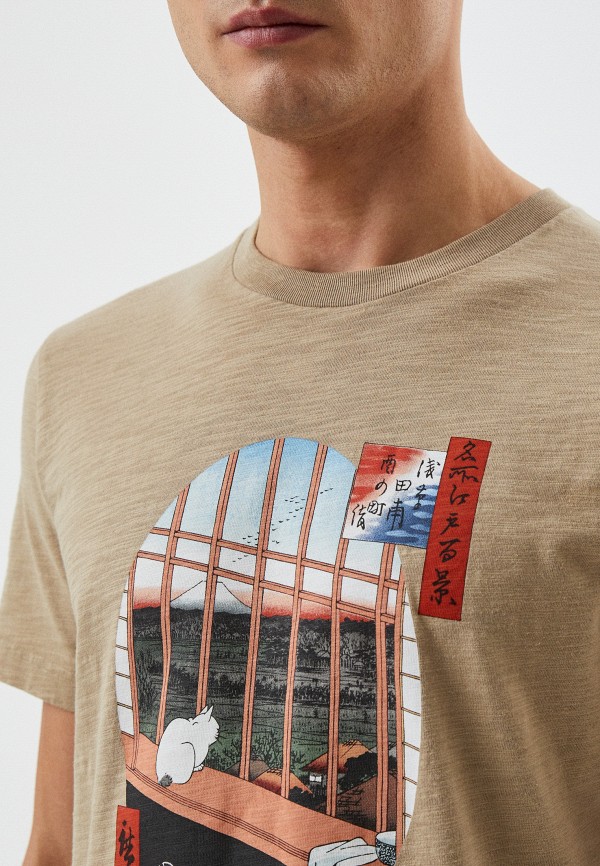 Футболка UNIQLO бежевый, размер 42, фото 5