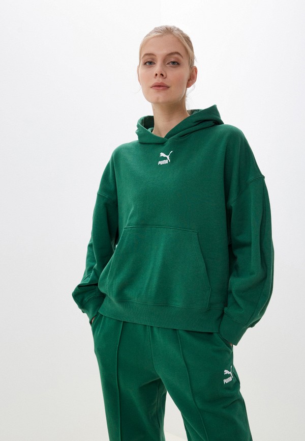 

Худи PUMA, Зеленый, Classics Oversized Hoodie TR Vine