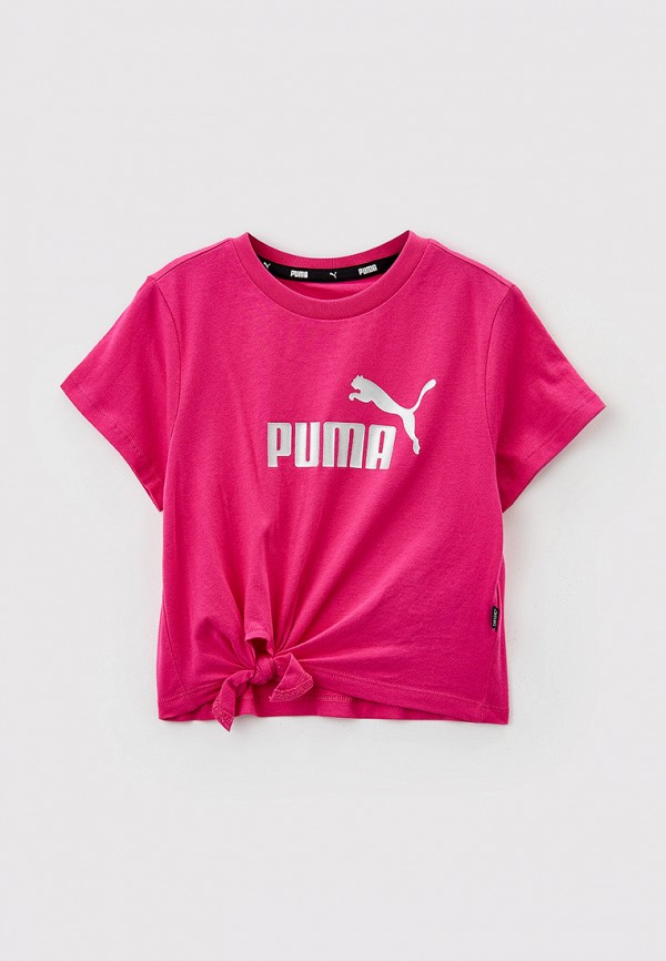 

Футболка PUMA, Фуксия, ESS+ Logo Knotted Tee G Orchid Shadow