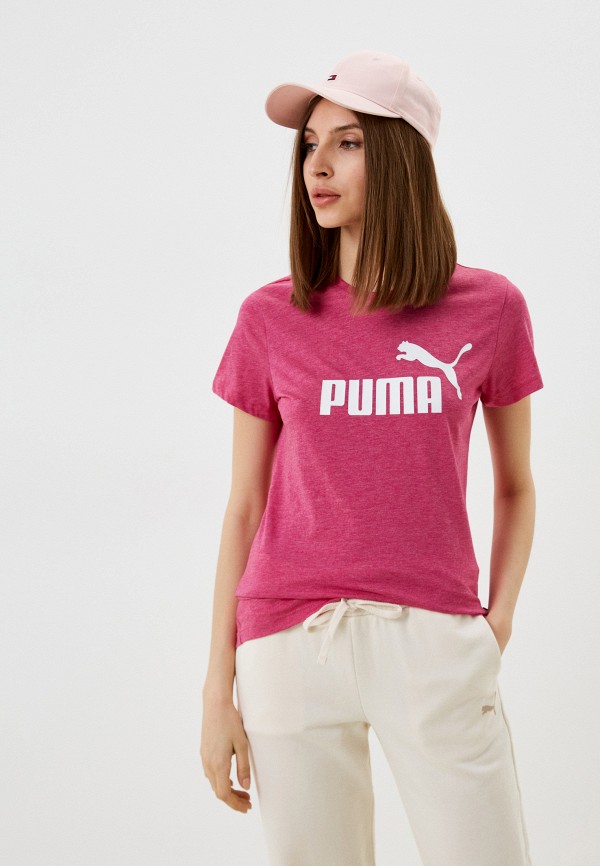 

Футболка PUMA, Фуксия, ESS Logo Heather Tee Orchid Shadow