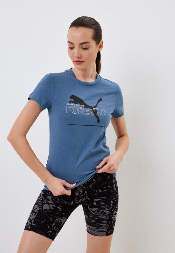 

Футболка PUMA, Голубой, ESS BETTER Tee Deep Dive