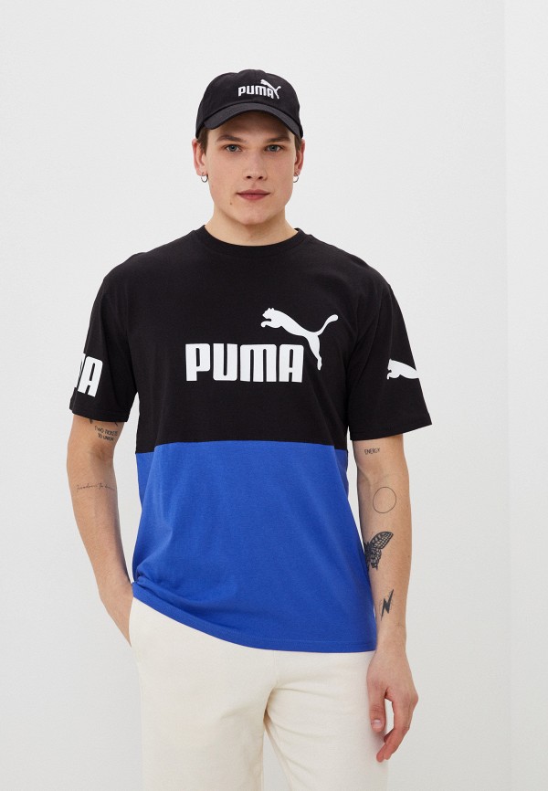 

Футболка PUMA, Синий, PUMA POWER Colorblock Tee Royal Sapphire
