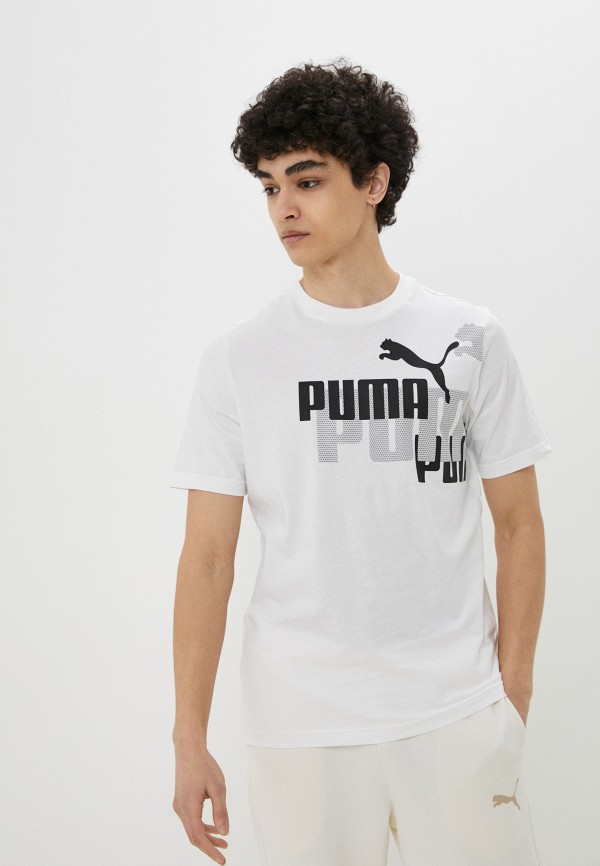 

Футболка PUMA, Белый, ESS+ LOGO POWER Tee PUMA White