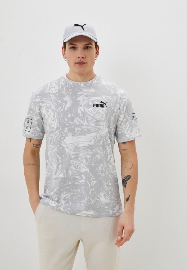 

Футболка PUMA, Серый, PUMA POWER Summer AOP Tee PUMA White