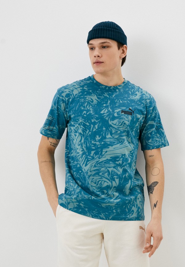 

Футболка PUMA, Бирюзовый, PUMA POWER Summer AOP Tee Adriatic