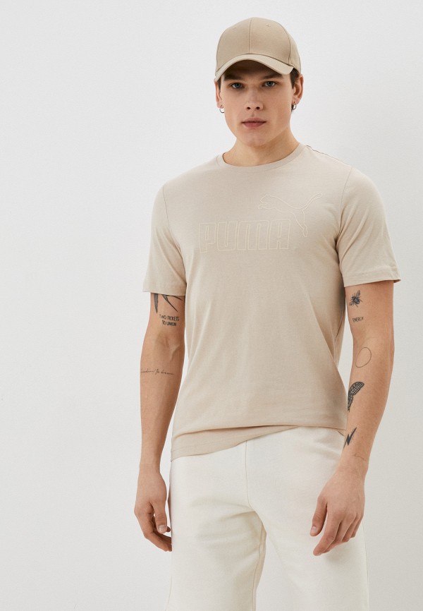 

Футболка PUMA, Бежевый, ESS ELEVATED Tee Granola