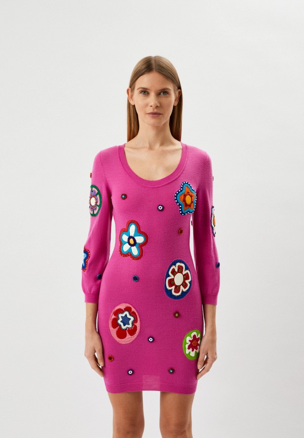 Платье Moschino фиолетового цвета