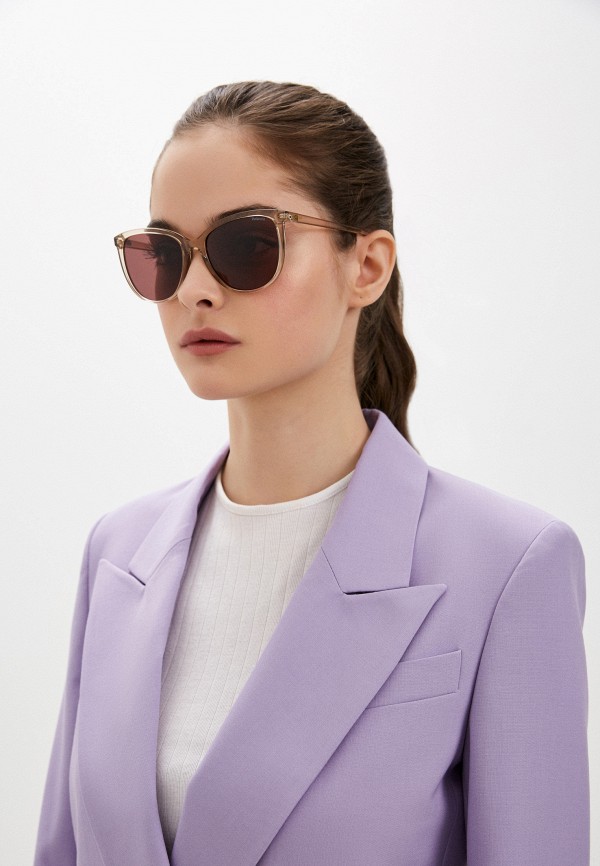 Очки солнцезащитные Polaroid бежевый, размер 55, фото 5