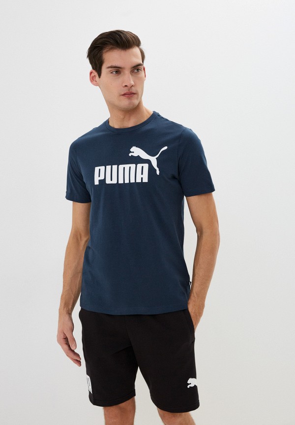

Футболка PUMA, Синий, ESS Logo Tee (s) Dark Night