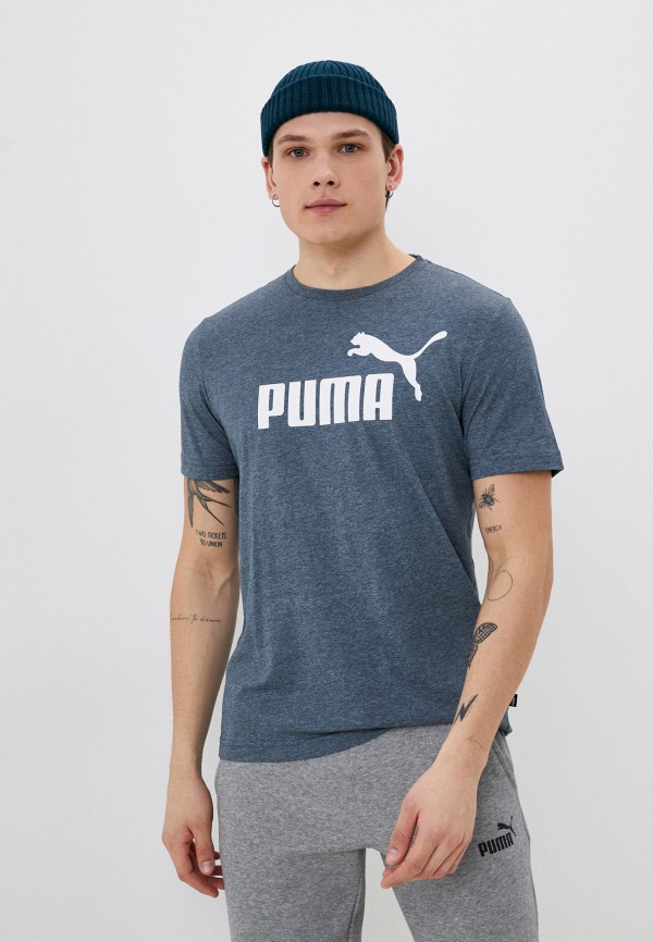 

Футболка PUMA, Синий, ESS Heather Tee Dark Night Heather
