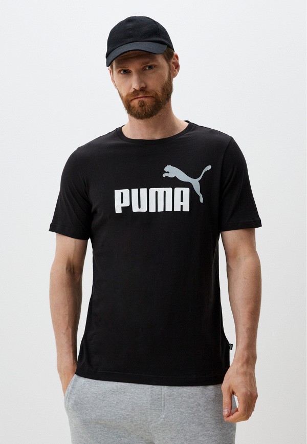 

Футболка PUMA, Черный, ESS+ 2 Col Logo Tee