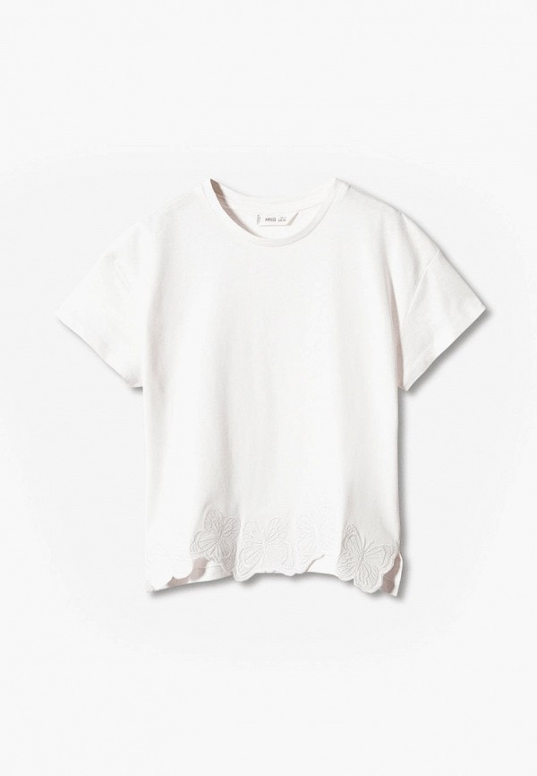 

Футболка Mango Kids, Белый, SILVER