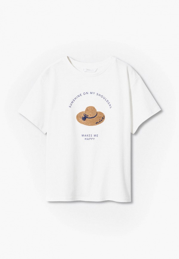 

Футболка Mango Kids, Белый, BEGUR