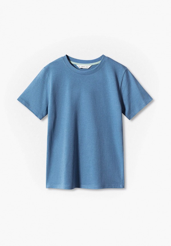 

Футболка Mango Kids, Голубой, BASIC4