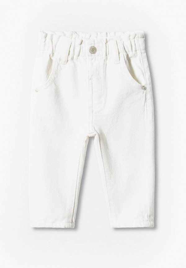 

Джинсы Mango Kids, Белый, PAPERBAG